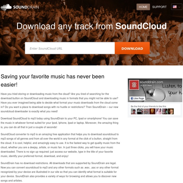 SoundDrain - Download tracks from SoundCloud!