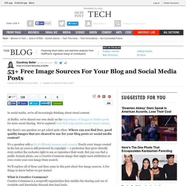 53+ Free Image Sources For Your Blog and Social Media Posts