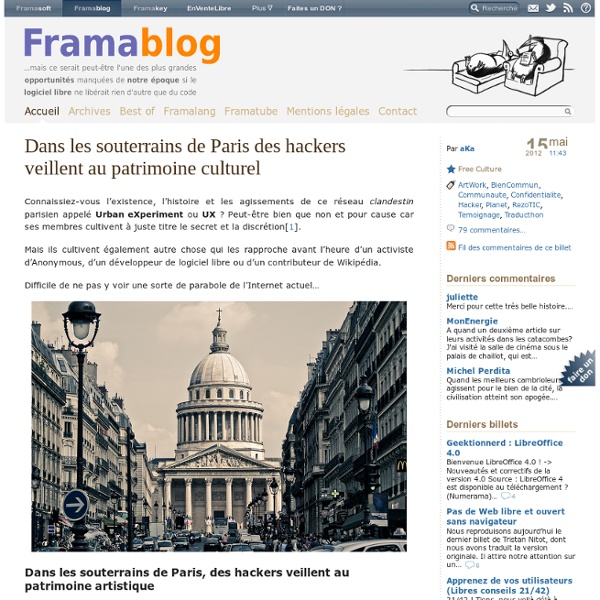 Dans les souterrains de Paris des hackers veillent au patrimoine culturel