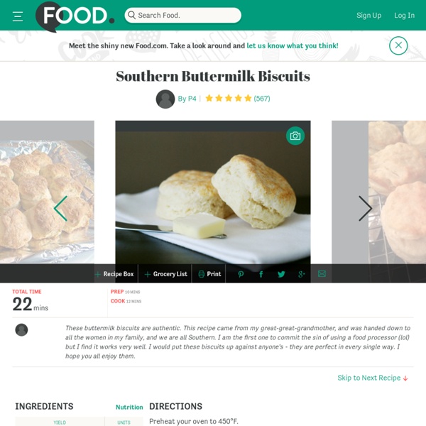 Southern.food.com/recipe/southern-buttermilk-biscuits-26110