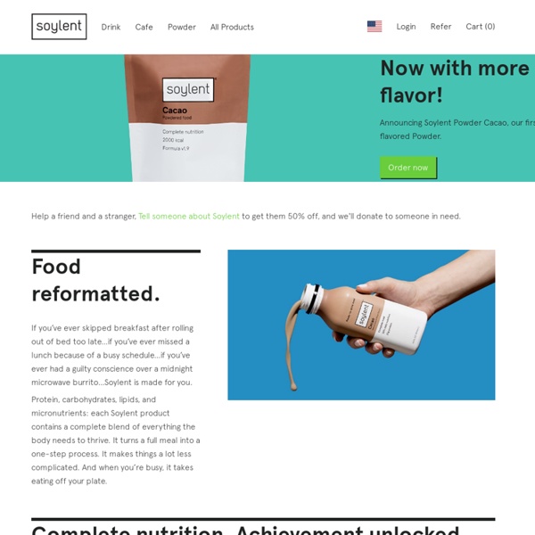 Soylent.com - Healthy, convenient, affordable food