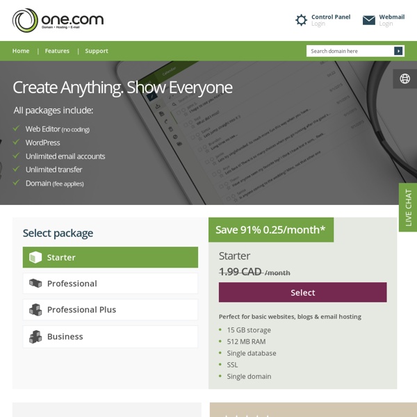 Web hosting - Domain