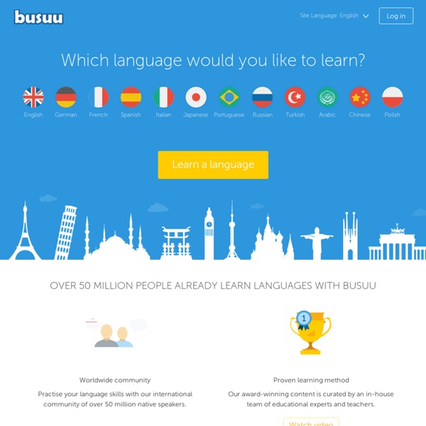 Learn Spanish, French, English and other languages for free