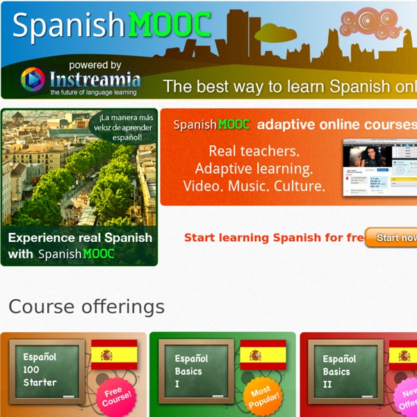 The first open online Spanish course for everyone