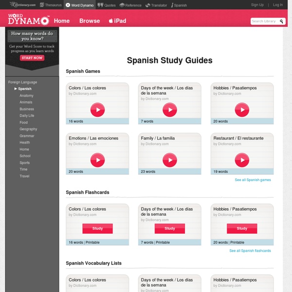 Spanish Study Guides