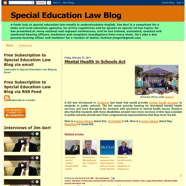 Special Education Law Blog