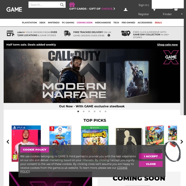 Gameplay » Buy Cheap Video Games and Consoles + Free UK Delivery