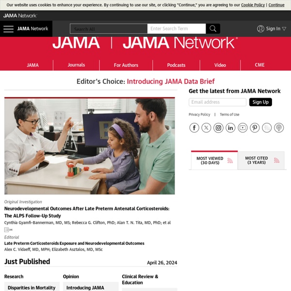 Home of JAMA and the Specialty Journals of the American Medical Association