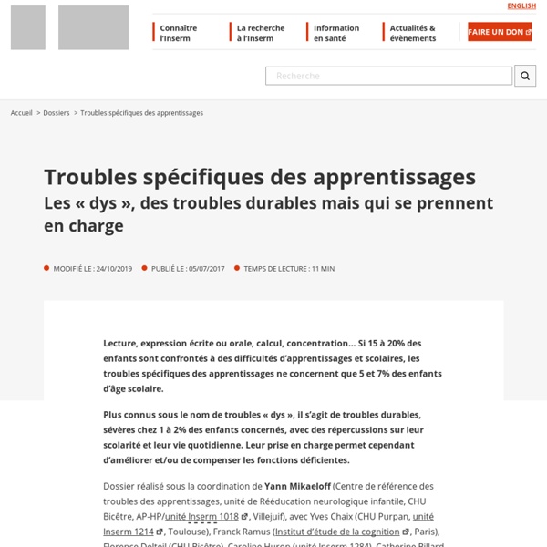 Troubles spécifiques des apprentissages