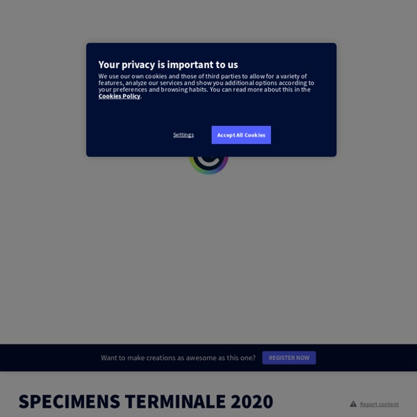SPECIMENS TERMINALE 2020 2021