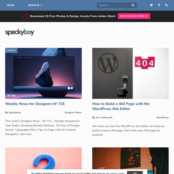 Speckyboy Design Magazine - Web Design News, Resources & Inspiration