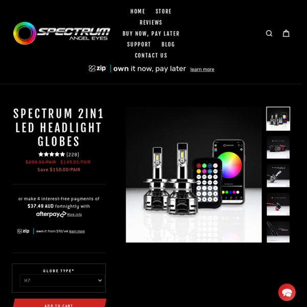 Spectrum LED 2 in 1 Headlight Globes - Headlight Globes Online