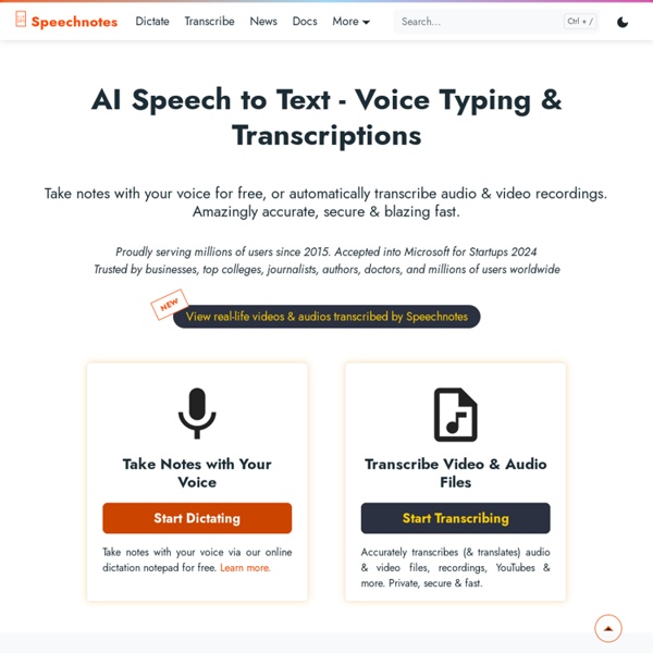 Speech to Text Online Notepad