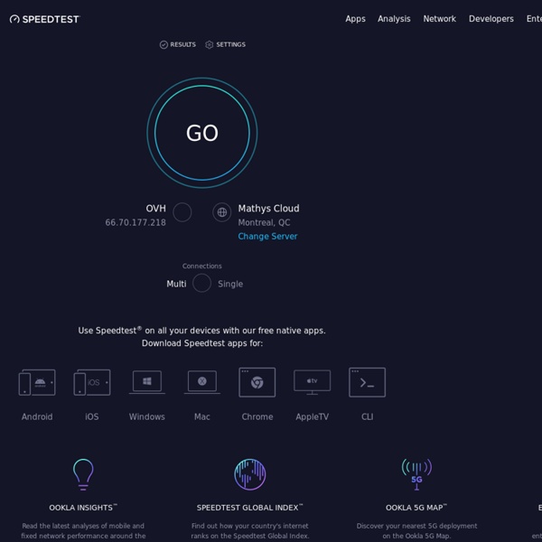 Speedtest.net by Ookla - The Global Broadband Speed Test