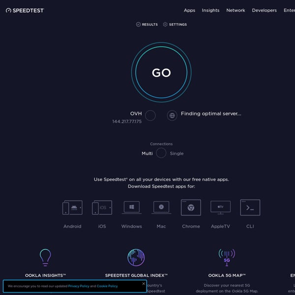 The Global Broadband Speed Test