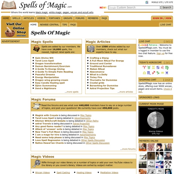 Spells Of Magic - Learn Witchcraft, Wicca and Magic