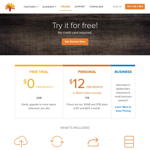 Free Online Backup and Sync - Pricing Plans