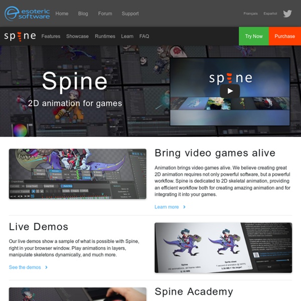 Spine: 2D animation for games