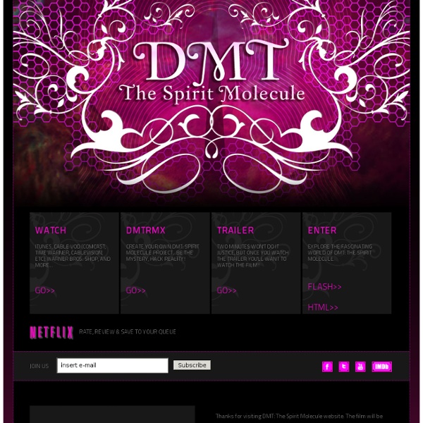 DMT - THE SPIRIT MOLECULE