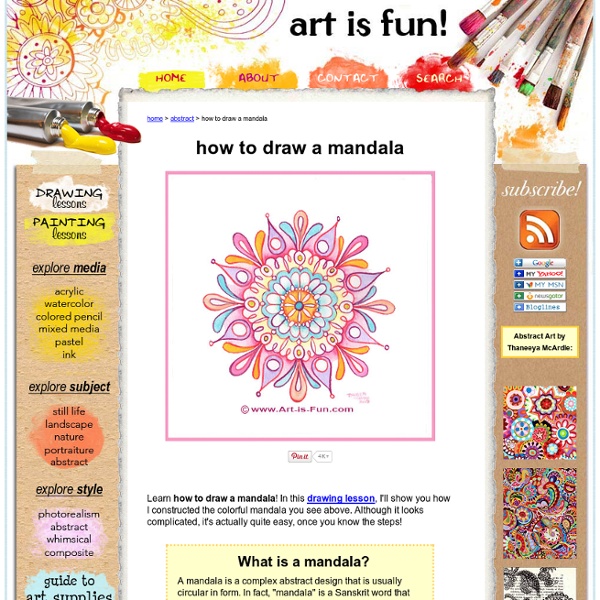 How to Draw a Mandala: Learn How to Draw Mandalas for Spiritual Enrichment and Creative Enjoyment