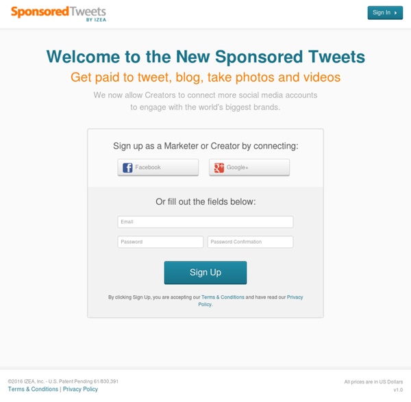 Twitter Advertising : Sponsored Tweets