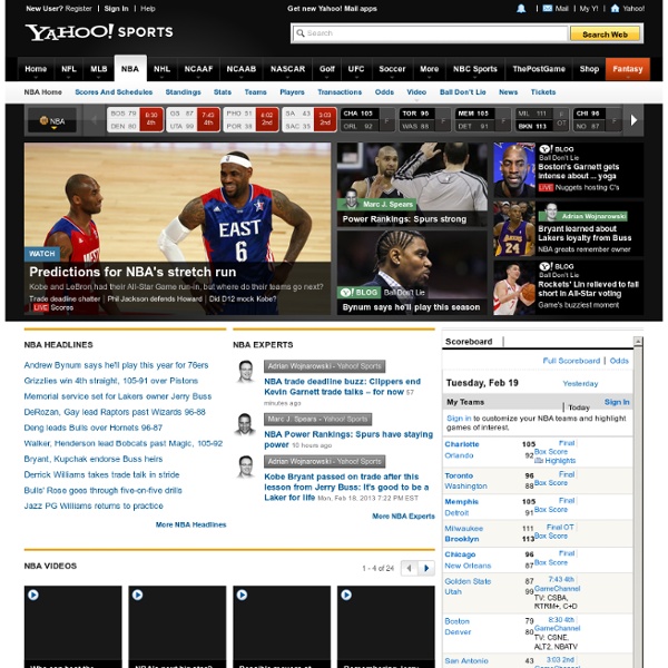 NBA on Yahoo! Sports - News, Scores, Standings, Rumors, Fantasy Games