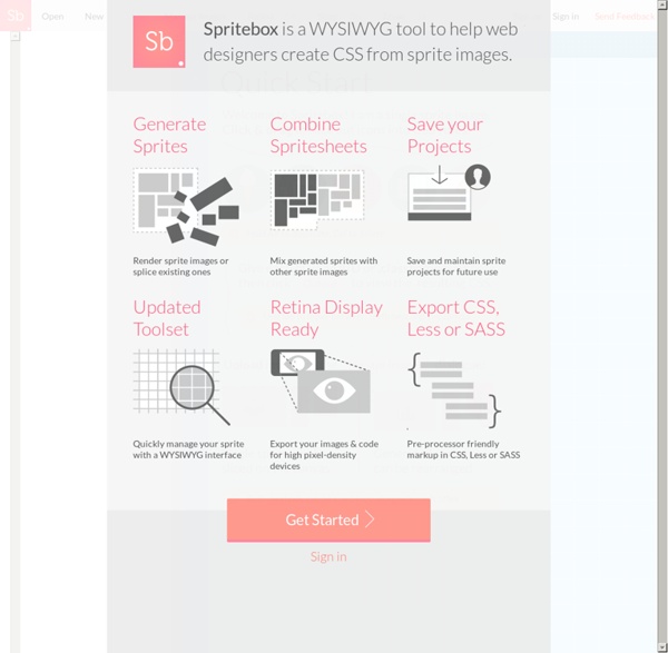 Spritebox - Create CSS from Sprite Images
