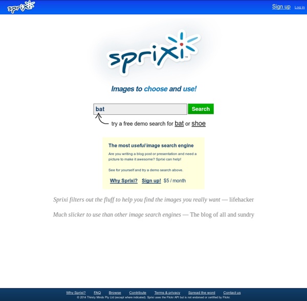 Sprixi - Free images to choose and use!
