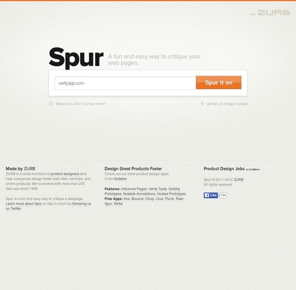 Spur - A fun and easy way to critique a webpage.