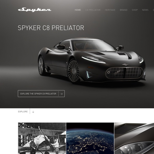 Welcome to the website of Spyker Cars