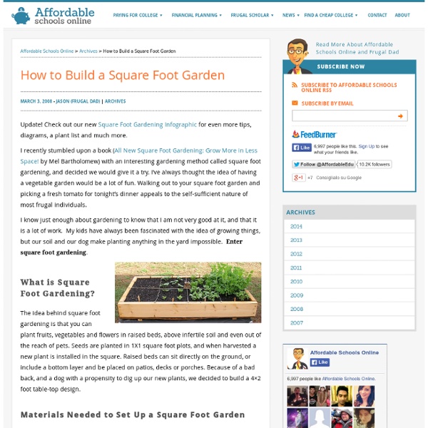 Square Foot Gardening 101