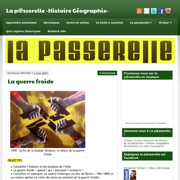 La guerre froide - La p@sserelle -Histoire Géographie-