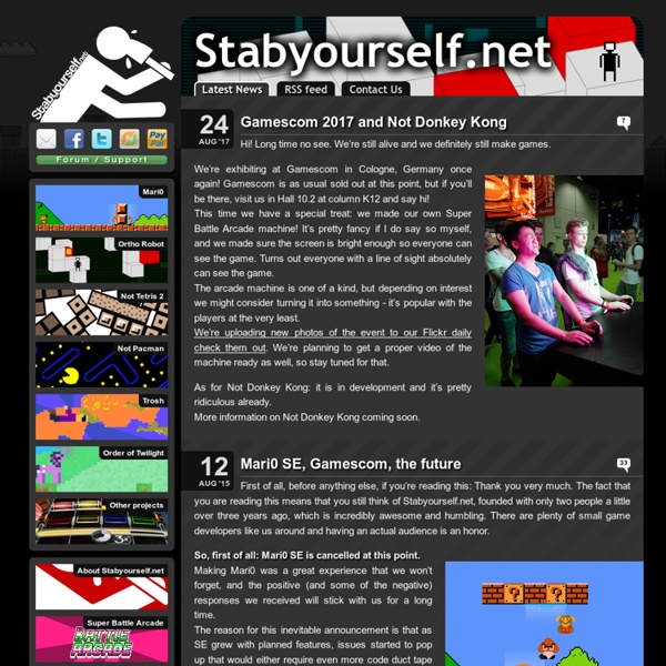 Stabyourself.net - "What are you gonna do, stab me?"