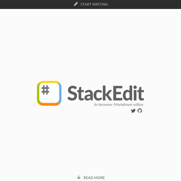 StackEdit – In-browser markdown editor