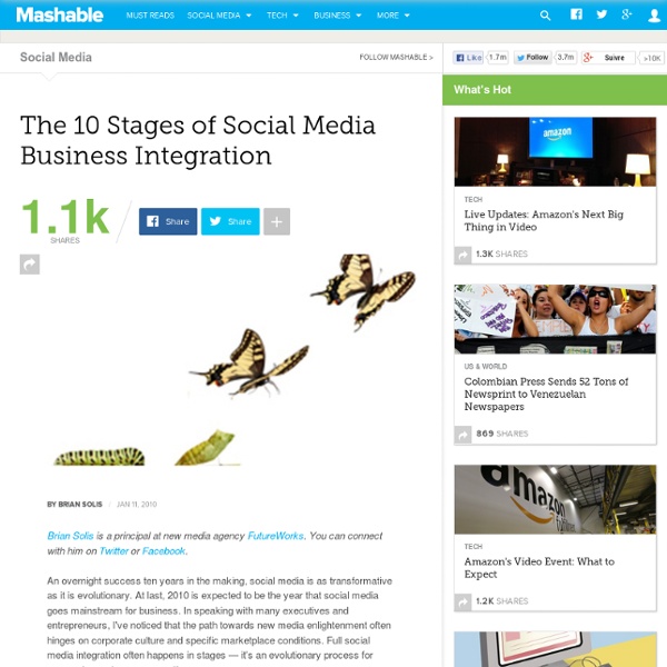 The 10 Stages of Social Media Business Integration