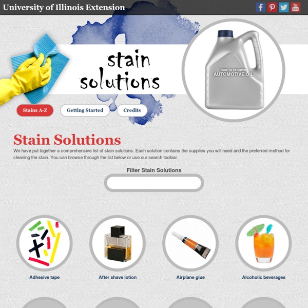 Stain Removal Solutions