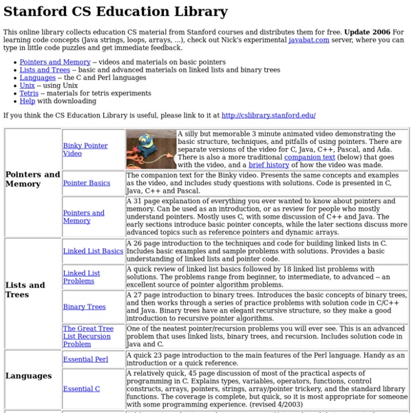 Stanford CS Ed Library