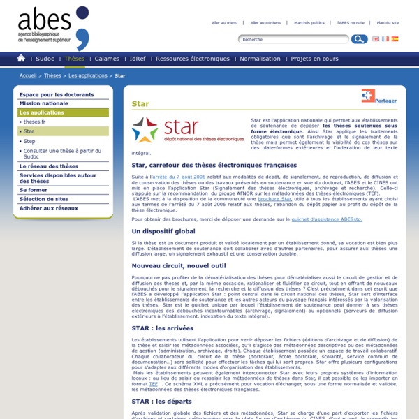 Thèses sous forme électronique - ABES.fr