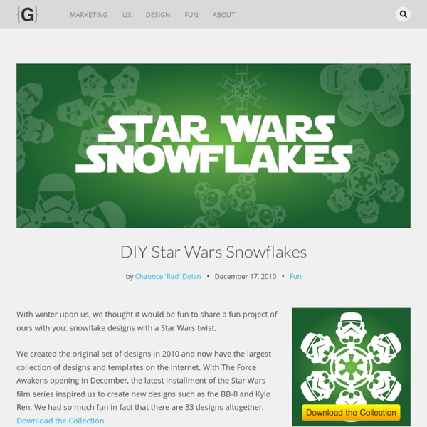 DIY Star Wars Snowflakes