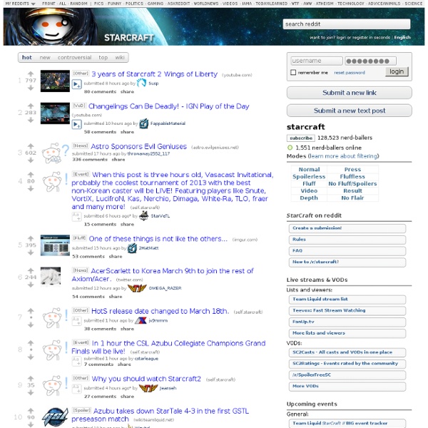 StarCraft on reddit