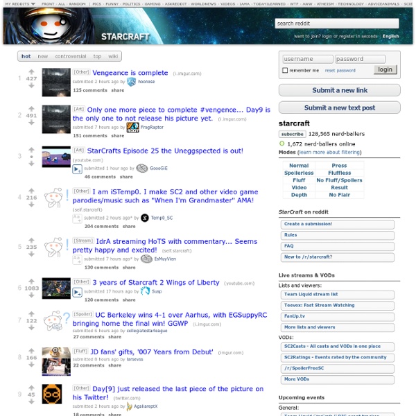 StarCraft on reddit