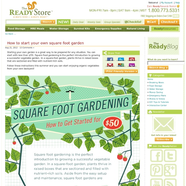 How to Start Your Own Square Foot Garden