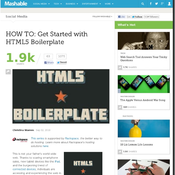 HOW TO: Get Started with HTML5 Boilerplate