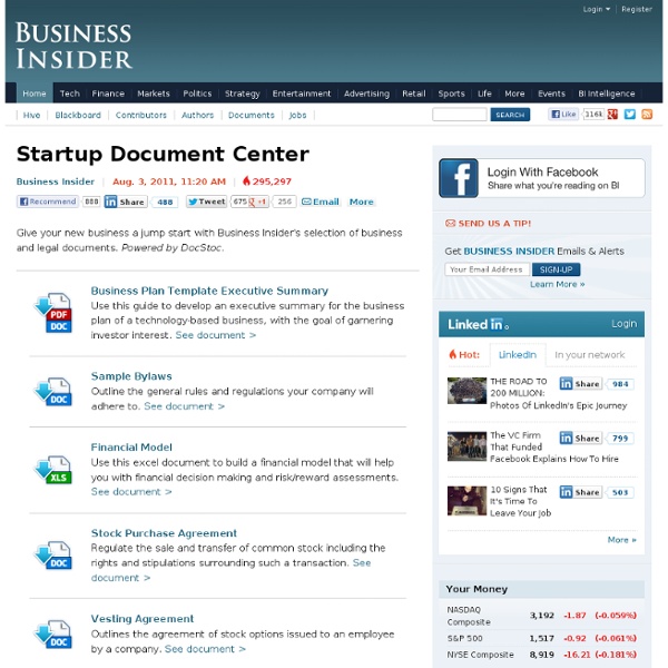 Startup Document Center