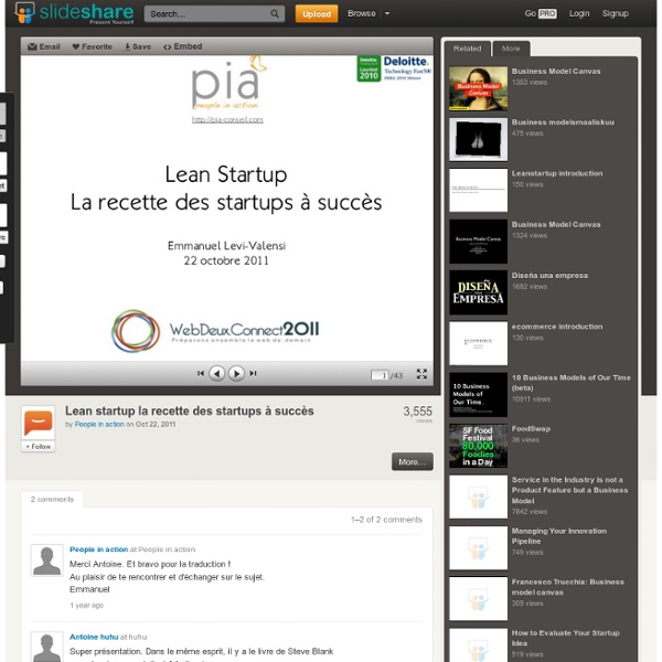 Lean startup la recette des startups à succès