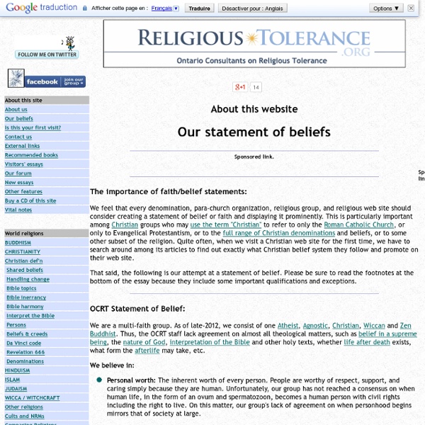 Essays on religious tolerance