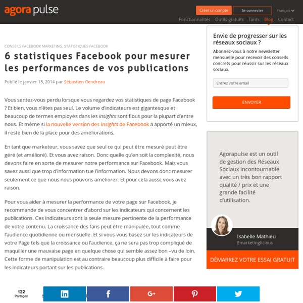 6 statistiques Facebook pour mesurer les performances de vos publications
