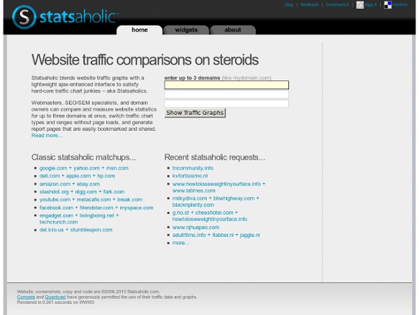 Statsaholic: Website Statistics and Website Traffic Graphs