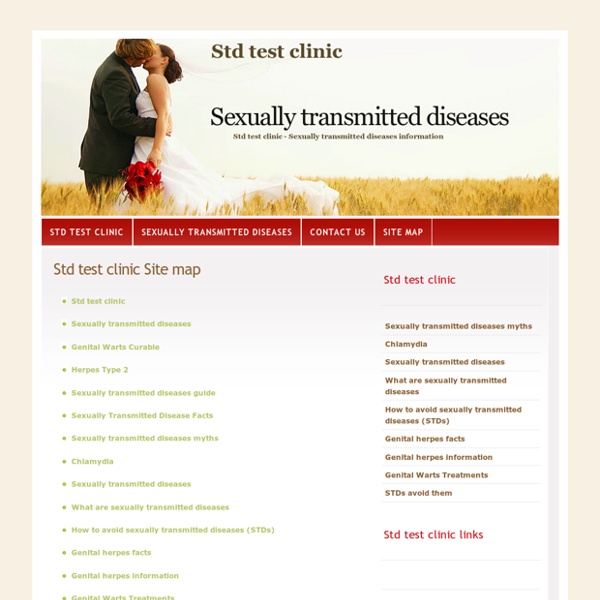 Std test clinic Site map