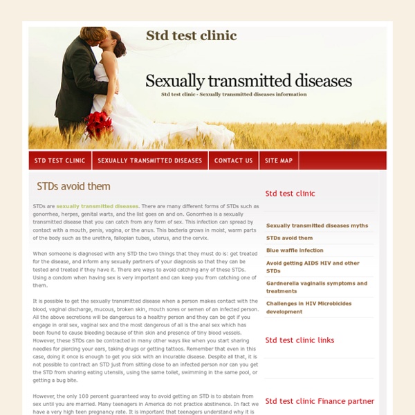 STDs avoid them - What Are STDs And How To Avoid Them
